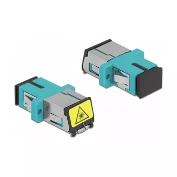Łącznik światłowodowy DeLOCK 86890 SC Simplex żeński do SC Simplex żeński tryb wielomodowy aqua