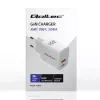 Ładowarka QOLTEC 51824 GaN 35W USB-C PD i USB QC 3.0, 5–20V, 1x USB-C, 1x USB-A
