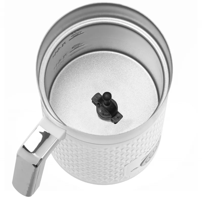 Automatyczny spieniacz do mleka Adler AD 4494 Metaliczna Biel — 130 ml pianki, 300 ml podgrzewania, 500 W