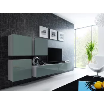 Cama Square Szafka VIGO 50/50/30 biały/szary połysk
