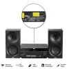 System audio AKAI AM-301 BK music center — kompaktowy domowy zestaw audio