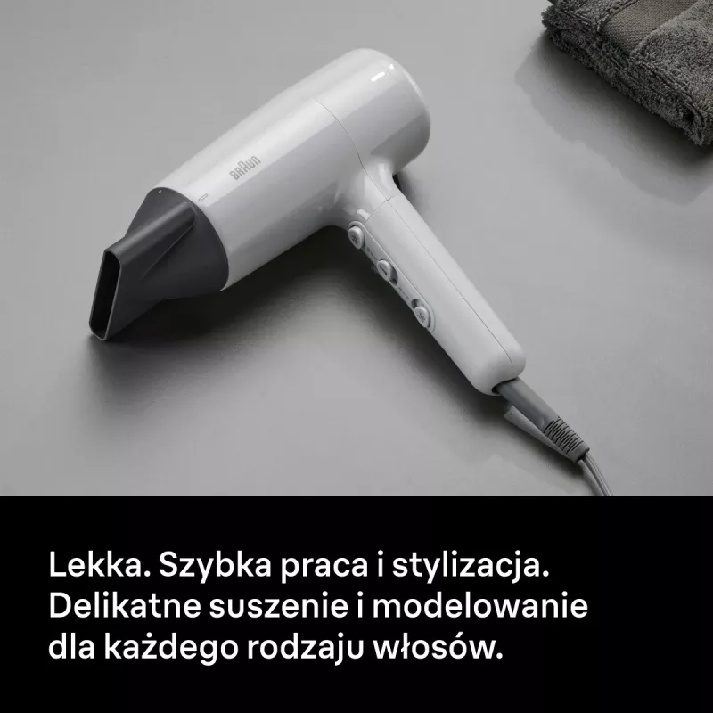 Suszarka do włosów Braun BRHD211E 2200W z technologią jonową