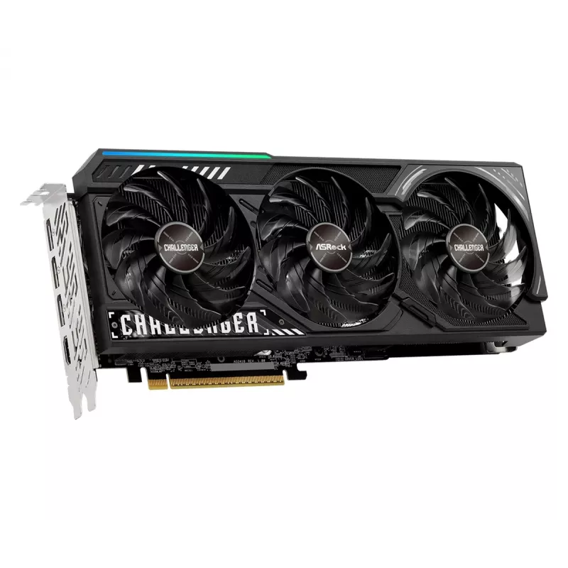 Karta graficzna ASRock Challenger Radeon RX 9070 XT — 16 GB GDDR6, 256-bit, PCIe 5.0, chłodzenie aktywne 3-wentylatorowe