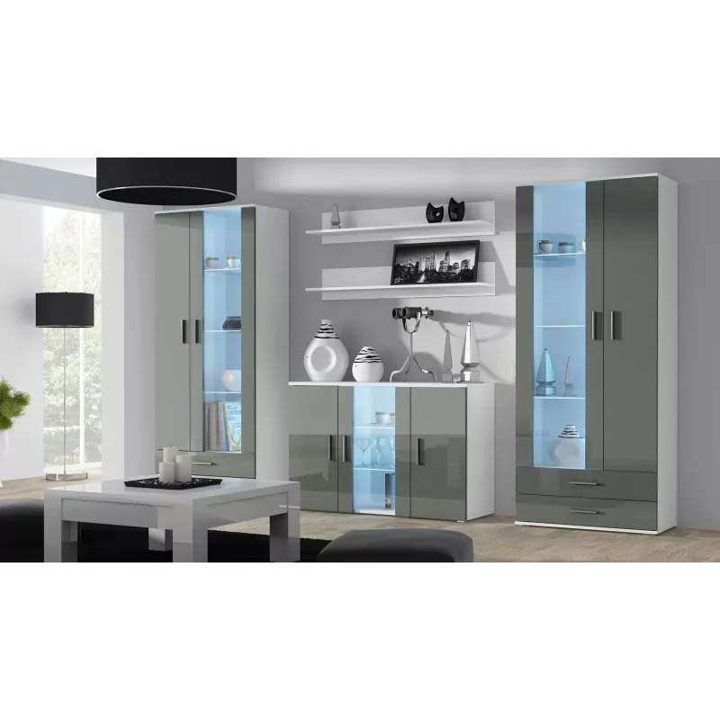 Cama zestaw of two shelves 125cm SOHO biały matowy