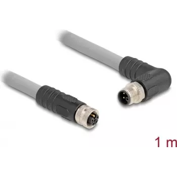Kabel sensorowy/aktuatorowy DeLOCK 1 m RST M12 szary 80546