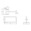 Przepust kablowy ROLINE, 40x80 mm, metal, boczne wprowadzanie kabla