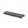 Patch panel 1U LANBERG PPS5-1024-B — 24-port RJ-45 Cat5, metal, czarny, montaż w szafie rack