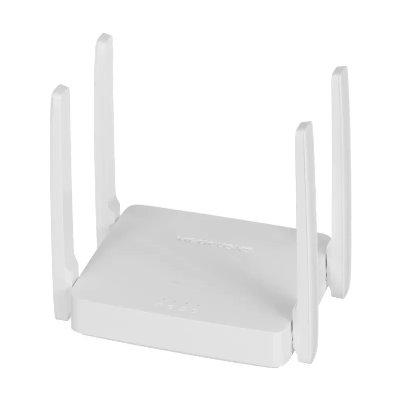Router biurkowy MERCUSYS AC10 dwuzakresowy 2,4/5 GHz Wi‑Fi 5, 4 anteny zewnętrzne, 1x Fast Ethernet (WAN/LAN)