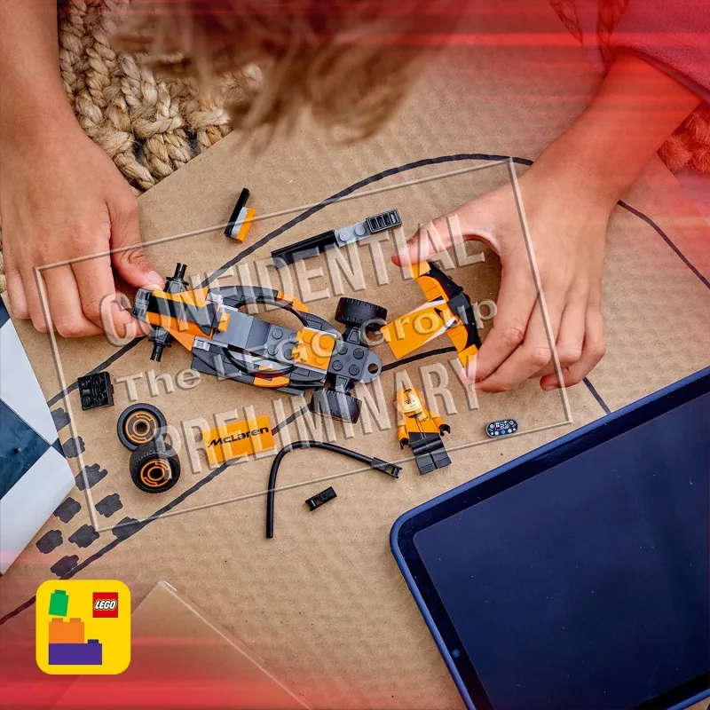 LEGO City F1 Racer McLaren Racing Car 60442 — zestaw konstrukcyjny, 86 elementów, 1 minifigurka, wiek 6+