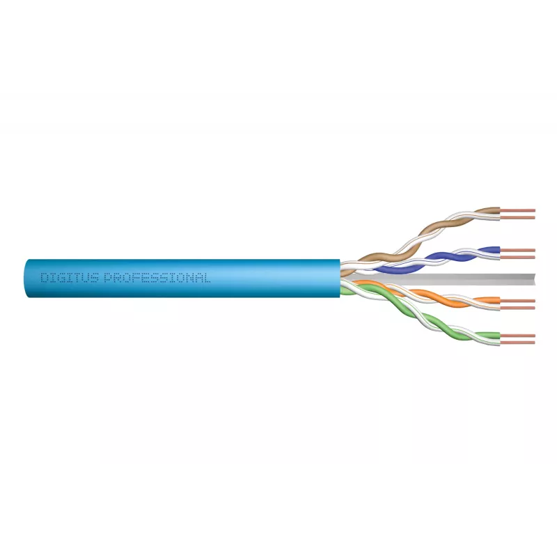 Kabel sieciowy Digitus Cat.6A U/UTP 500m niebieski