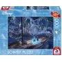 Thomas Kinkade Studios: Disney - Kraina Lodu Miłość i Magia, Puzzle 1000 Elementów