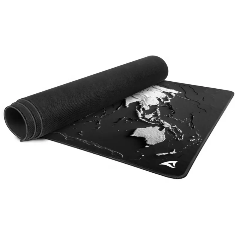 Podkładka pod mysz dla graczy Sharkoon SKILLER SGP40 D14, wzór mapy świata, czarno-biała, 1000 x 500 mm