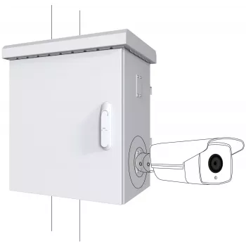 Lanview RCCTV004 szafa rack 0U biała