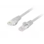 Kabel sieciowy LANBERG PCU6-10CU-1000-S Cat6 U/UTP RJ-45 prosty 10 m szary