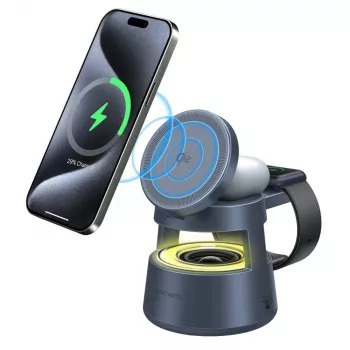 Ładowarka bezprzewodowa 4smarts 541327 USB Type-C Do wewnątrz Szary