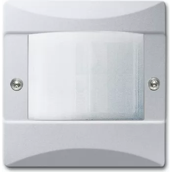 Bezprzewodowy czujnik 180° UP firmy busch jaeger — montaż sufitowy/ścienny, aluminium, 70×70×29 mm