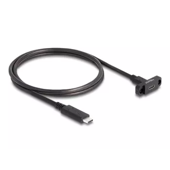 Kabel DeLOCK SuperSpeed USB 10 Gb/s USB Type-C męski na żeński 1 m czarny