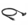 Kabel DeLOCK SuperSpeed USB 10 Gb/s USB Type-C męski na żeński 1 m czarny