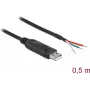 adapter kablowy USB 2.0 Typ-A na RS-232 DeLOCK 63497