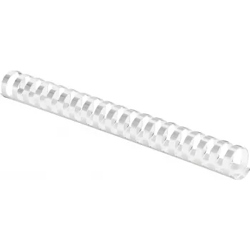 Grzebień plastikowy Fellowes - 14 mm - 21 pierścieni - A4 (210 x 297 mm) - Biały - 100 szt. Grzebień do bindowania - do Fellowes Galaxy 500, Galaxy E 500, Pulsar 300, Pulsar-E 300, Quasar