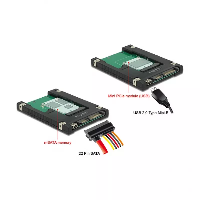Wewnętrzny adapter SATA USB 2.0 DeLOCK 62853