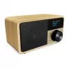 Radio stołowe Sangean DDR-7 Natural Wood FM AM Bluetooth, drewniana obudowa, tuner FM/AM, audio Bluetooth