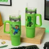 Paladone Minecraft Zielony Kubek Izolowany 900ml ze Słomką