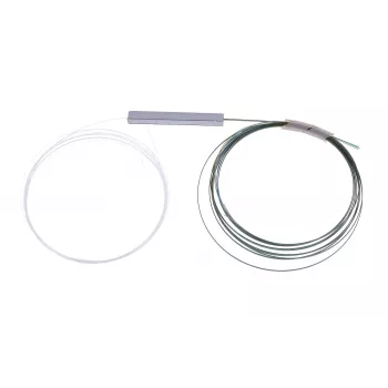 Rozgałęźnik kablowy Extralink Splitter 1:4 PLC 250µm bez złącza, srebrny PVC