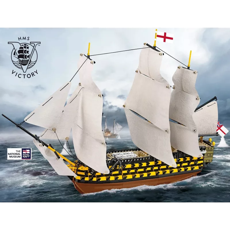 Zestaw konstrukcyjny Cobi HMS Victory — 2517 elementów, szczegółowy model historycznego żaglowca