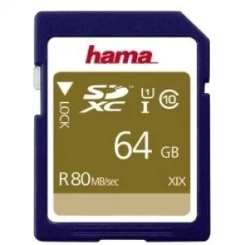 Hama 00124136 karta pamięci 64 GB SDXC UHS-I Class 10