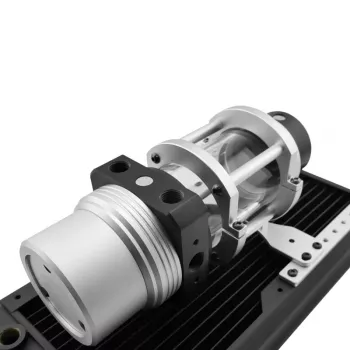 Singularity Computers Protium Reservoir 100mm - Acetyl, srebrny, czarny