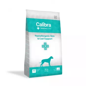 Sucha karma dla psów Calibra Veterinary Diets Hypoallergenic Skin & Coat, dieta weterynaryjna, ryba, 12 kg