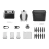 Kwadrokopter DJI Mini 3 Fly More Combo — dron 4-wirnikowy, kamera 12 MP 4K, zasięg 10 000 m, maks. prędkość 10,55 m/s, bateria 2453 mAh, 0,248 kg, szary