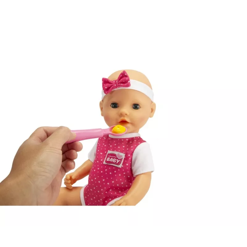 Lalka SIMBA New Born Baby Hungry Baby 38 cm – realistyczna lalka bobas, 38 cm