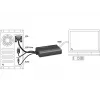 Adapter kabla wideo DeLOCK 62597 0,25 m HDMI typ A VGA D-Sub 3,5 mm USB typ A czarny