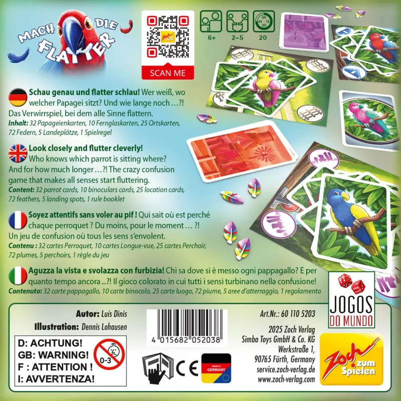 Mach die Flatter, gra planszowa