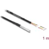 Kabel czujnika / siłownika DELOCK 91407, 1 m, wtyk męski, czarny