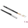 Kabel czujnika / siłownika DELOCK 91407, 1 m, wtyk męski, czarny