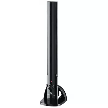 Antena wewnętrzna TV MACLEAN MCTV-930 — DVB-T, VHF 87,5–230 MHz, UHF 470–790 MHz, VHF 26 dB / UHF 28 dB, 75 Ω, czarna