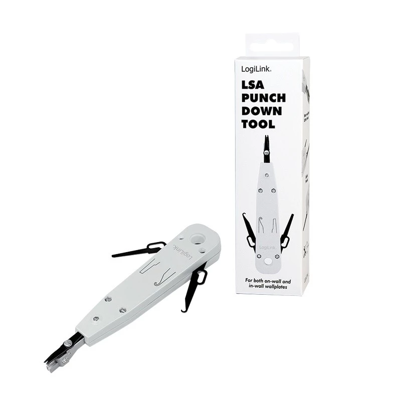 Zaciskarka do kabli LOGILINK WZ0001A do RJ45/RJ11, wbudowany obcinak i ściągacz izolacji, biała