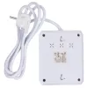 Listwa zasilająca MACLEAN MCE387 W — 2 gniazda, 3×USB A, 110–240V, 2500W, kabel 1,5 m, biała