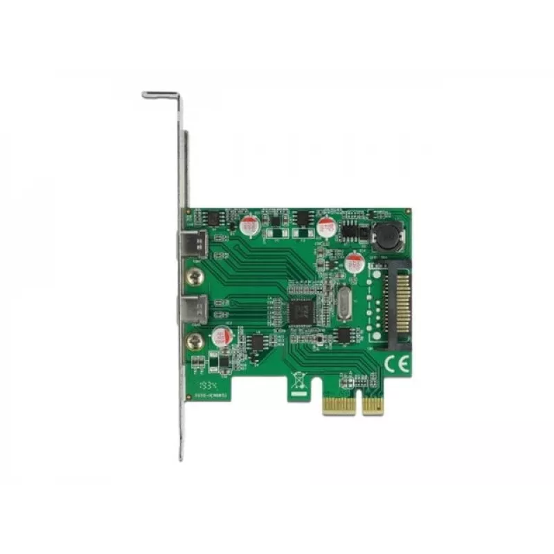 Karta PCI Express DeLOCK x1 na 2 x USB Type-C™ żeński