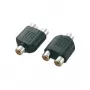 Symetryczny adapter Y RCA (Cinch) SpeaKa Professional SP-2873360 — 1x żeński do 2x żeński