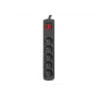 Listwa przeciwprzepięciowa NATEC Bercy 400 — 5 gniazd, kabel 3 m, czarna
