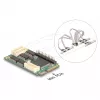 Wewnętrzny adapter interfejsu Mini PCIe DELOCK 95279 — Host szeregowy, wyjście Mini PCIe, obsługa RS-232, 460,8 Kbit/s, FIFO 256 B, 30×51×10 mm