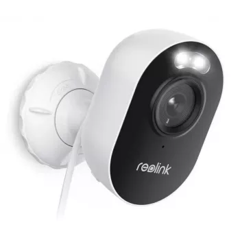 Kamera bezpieczeństwa IP Reolink Lumus E450 — 8MP (3840×2160), Wi‑Fi, wbudowany reflektor, opcja PoE, obiektyw 2,8 mm, microSD do 512 GB, IP65
