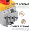 Qoltec 52611 Odłącznik DC z funkcją blokady | Wyłącznik główny | 1200V | 32A | 8kV | 4P