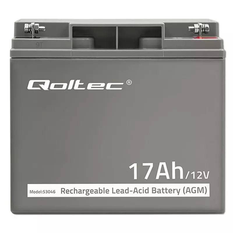 Qoltec 53046 akumulator AGM 12 V 17 Ah, maks. 255 A
