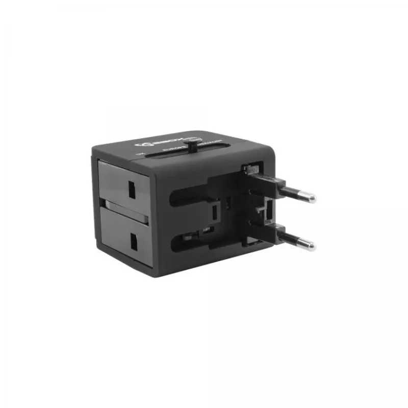 Adapter podróżny SBOX TA-23 z podwójną ładowarką USB i uniwersalną kompatybilnością wtyczek