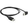 Kabel USB DeLOCK 1m USB 2.0-A na USB 2.0-A czarny